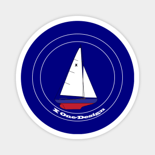 X ONE-DESIGN (UK) Sailboat Magnet